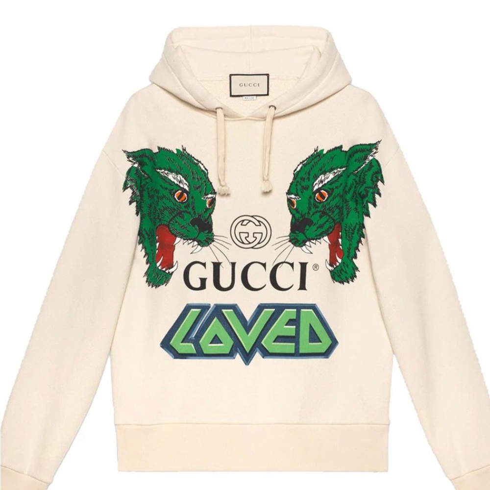 Authentic RARE Gucci hoodie- Tiger and Loved